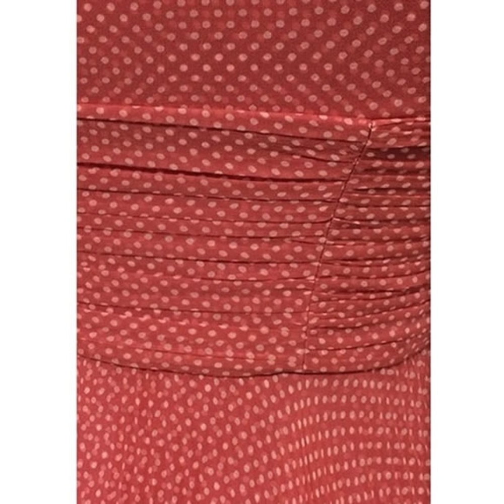 LAUNDRY SHELLI SEGAL Red & Salmon Polka Dot Dress - Picture 4 of 4